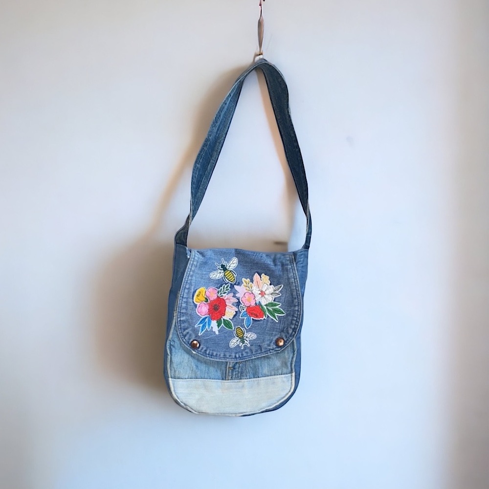 Reworked Vintage y2k denim Shoulder Bag